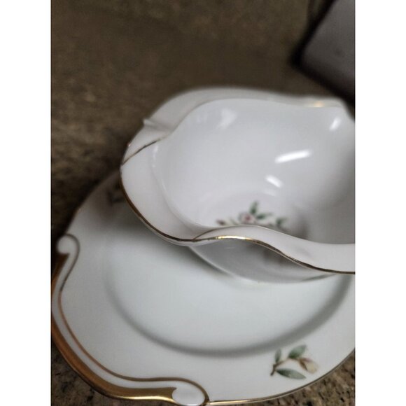 SeYei Gravy Boat‎ Wild Cherry Pattern Fine China Japan Se Yei 1958 - Picture 5 of 13